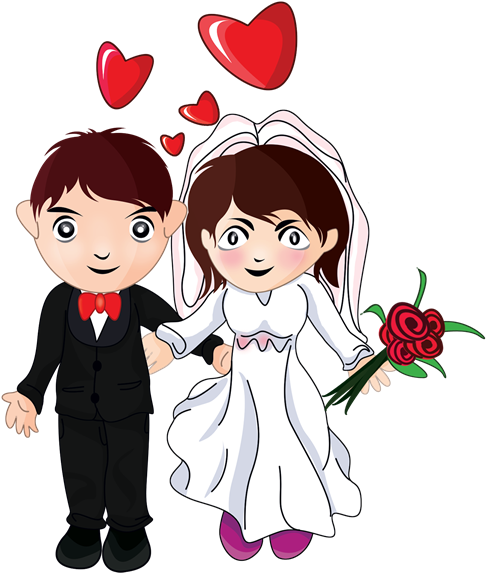 Free To Use Public Domain Bride Groom Clip Art - Many Many Congratulations On Your Wedding - Free Transparent PNG Clipart Images Download. - Transparent PNG Free Download