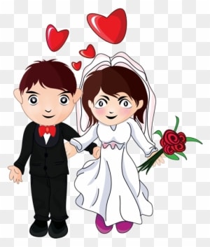 Free To Use Public Domain Bride Groom Clip Art - Many Many Congratulations On Your Wedding - Free Transparent PNG Clipart Images Download. - Transparent PNG Free Download