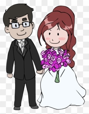 Cartoon Pictures Of Wedding Couples - Wedding Couple Cartoon Png - Free Transparent PNG Clipart Images Download. - Transparent PNG Free Download