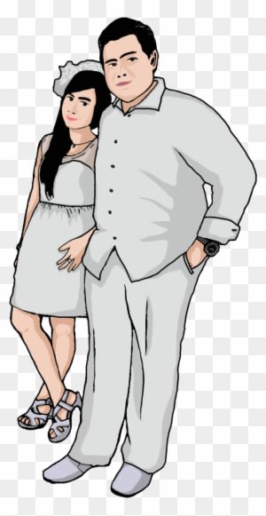 Pin H2o One Life Chance Tattoo By Wes Fortier A Photo - Pre Wedding Cartoon - Free Transparent PNG Clipart Images Download. - Transparent PNG Free Download