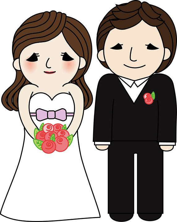 Bride Groom Cartoon 14, - Wedding Funny Marriage Quotes - Free Transparent PNG Clipart Images Download. - Transparent PNG Free Download