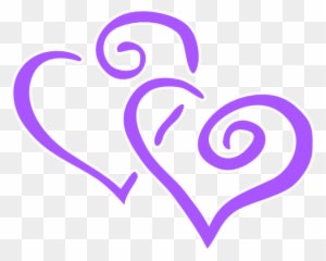 Purple Heart Wedding Clip Art At Clker - Wedding Anniversary Clip Art - Free Transparent PNG Clipart Images Download. - Transparent PNG Free Download