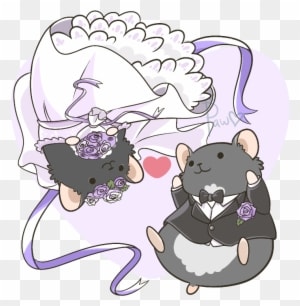 Hamster Wedding By Pawlove-arts - Hamster Wedding - Free Transparent PNG Clipart Images Download. - Transparent PNG Free Download
