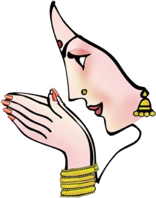 Namaste - Indian Wedding Clipart Png - Free Transparent PNG Clipart Images Download. - Transparent PNG Free Download