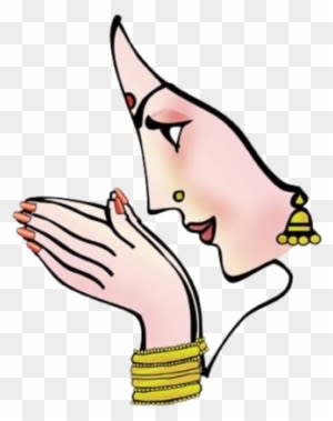 Namaste - Indian Wedding Clipart Png - Free Transparent PNG Clipart Images Download. - Transparent PNG Free Download