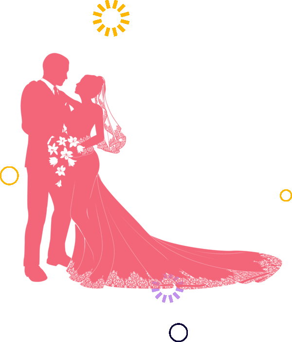 Elshaddai Christian Bridal Shop - Couple Wedding Silhouette - Free Transparent PNG Clipart Images Download. - Transparent PNG Free Download