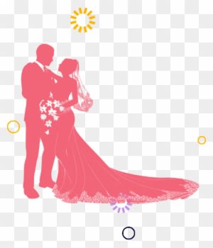 Elshaddai Christian Bridal Shop - Couple Wedding Silhouette - Free Transparent PNG Clipart Images Download. - Transparent PNG Free Download
