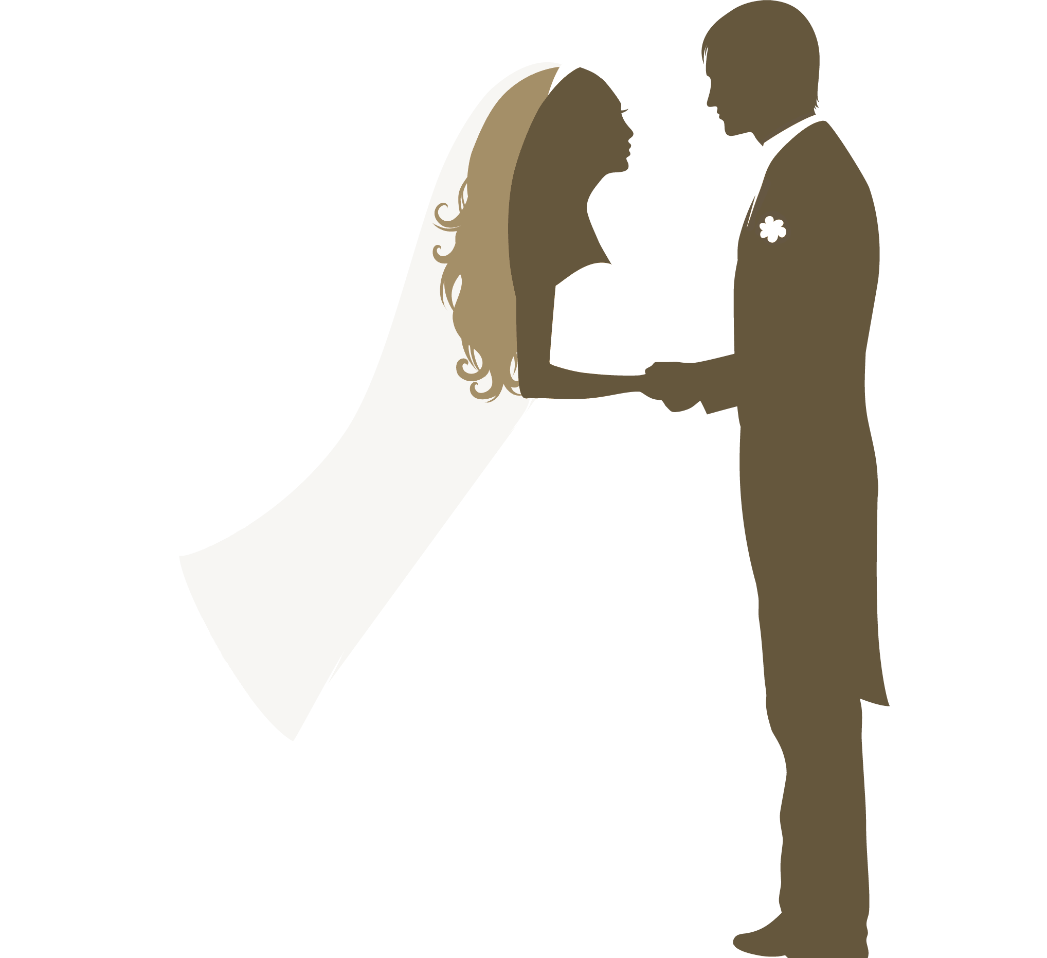 Wedding Anniversary, Brides, Cards, Weddings, Searching, - Silhouette Wedding Vector Png - Free Transparent PNG Clipart Images Download. - Transparent PNG Free Download