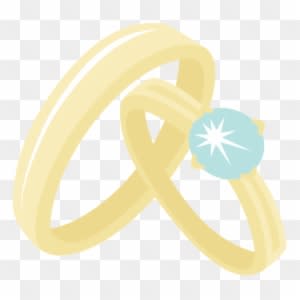 Wedding Rings Svg Scrapbook Cut File Cute Clipart Files - Cute Wedding Ring Png - Free Transparent PNG Clipart Images Download. - Transparent PNG Free Download