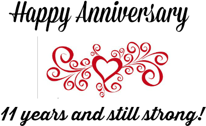 Cool 1 Month Marriage Anniversary Quotes Happy Anniversary - Happy 11th Wedding Anniversary - Free Transparent PNG Clipart Images Download. - Transparent PNG Free Download