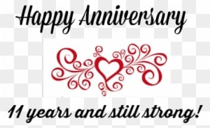 Cool 1 Month Marriage Anniversary Quotes Happy Anniversary - Happy 11th Wedding Anniversary - Free Transparent PNG Clipart Images Download. - Transparent PNG Free Download