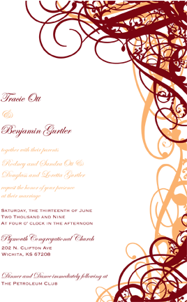 Filigree Wedding Invitationsthe Wedding Specialiststhe - Wedding - Free Transparent PNG Clipart Images Download. - Transparent PNG Free Download