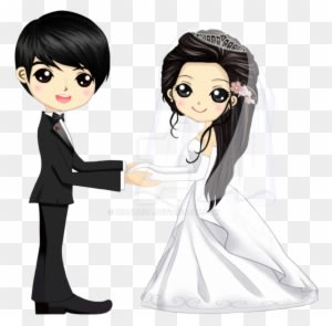 Monmon's Wedding Chibi By Xianlieda - Anime Chibi Wedding Couple - Free Transparent PNG Clipart Images Download. - Transparent PNG Free Download