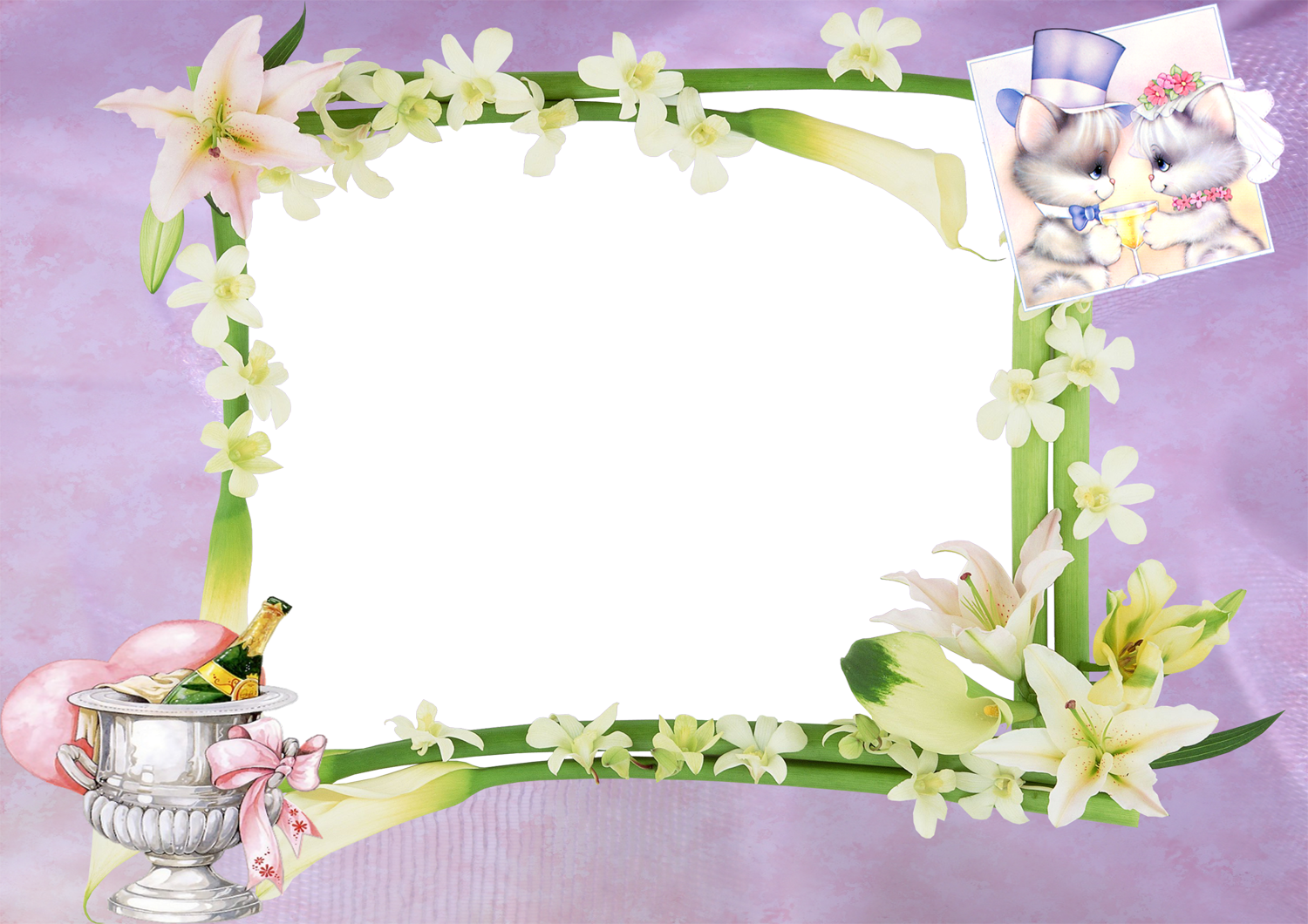 Frames For Photoshop - Wedding Frame In Hd - Free Transparent PNG Clipart Images Download. - Transparent PNG Free Download