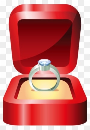Engagement Ring In Box Clipart - Wedding Ring Vector - Free Transparent PNG Clipart Images Download. - Transparent PNG Free Download