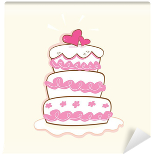 Pink Decorative Sweet Cake - Wedding Cake Clip Art - Free Transparent PNG Clipart Images Download. - Transparent PNG Free Download