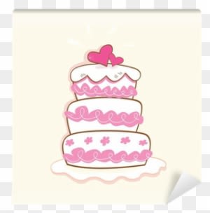 Pink Decorative Sweet Cake - Wedding Cake Clip Art - Free Transparent PNG Clipart Images Download. - Transparent PNG Free Download