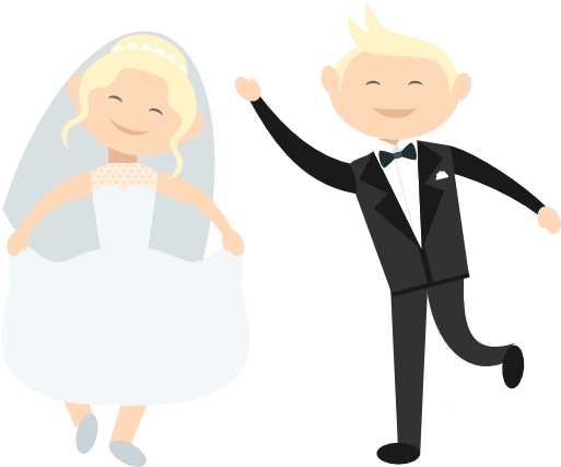 Wedding Couple Vector Png - Wedding - Free Transparent PNG Clipart Images Download. - Transparent PNG Free Download