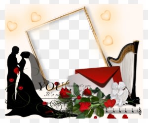 Romance Clipart Wedding Day - Wedding Frame In Png - Free Transparent PNG Clipart Images Download. - Transparent PNG Free Download