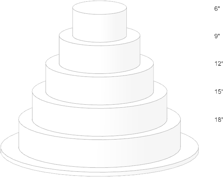 Tier Sizes For Camo Wedding Cake - Wedding Cake - Free Transparent PNG Clipart Images Download. - Transparent PNG Free Download