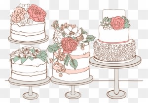 Custom Cakes & Cupcakes - Wedding Cake - Free Transparent PNG Clipart Images Download. - Transparent PNG Free Download