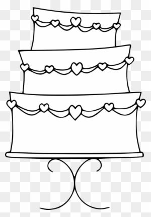 Cake Black And White Wedding Cake Clipart Black And - Wedding Cake Coloring Page - Free Transparent PNG Clipart Images Download. - Transparent PNG Free Download