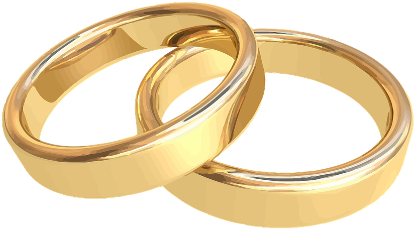 Wedding Ring Clipart 15, Buy Clip Art - Wedding Rings Gold - Free Transparent PNG Clipart Images Download. - Transparent PNG Free Download