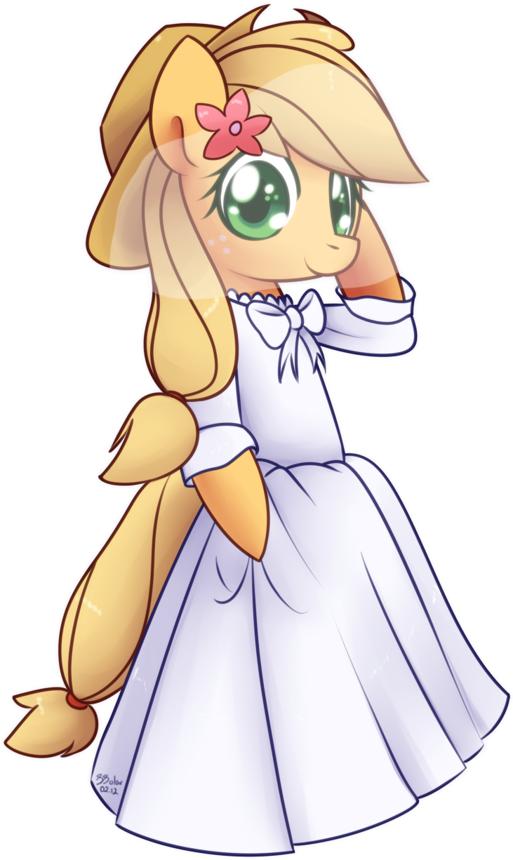 Wedding Dress Applejack By Bukoya Star On Deviantart - My Little Pony Applejack Wedding Dress - Free Transparent PNG Clipart Images Download. - Transparent PNG Free Download