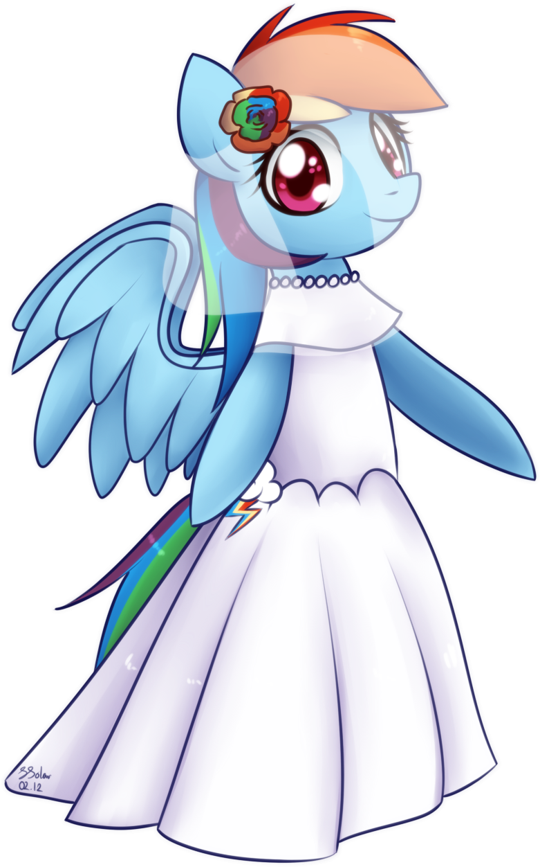 Wedding Dress - Mlp Rainbow Dash Wedding Dress - Free Transparent PNG Clipart Images Download. - Transparent PNG Free Download