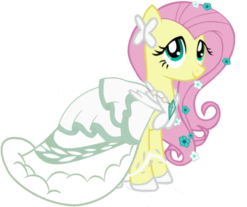 My Little Pony Friendship Is Magic Princess Fluttershy - Mlp Fluttershy Wedding Dress - Free Transparent PNG Clipart Images Download. - Transparent PNG Free Download