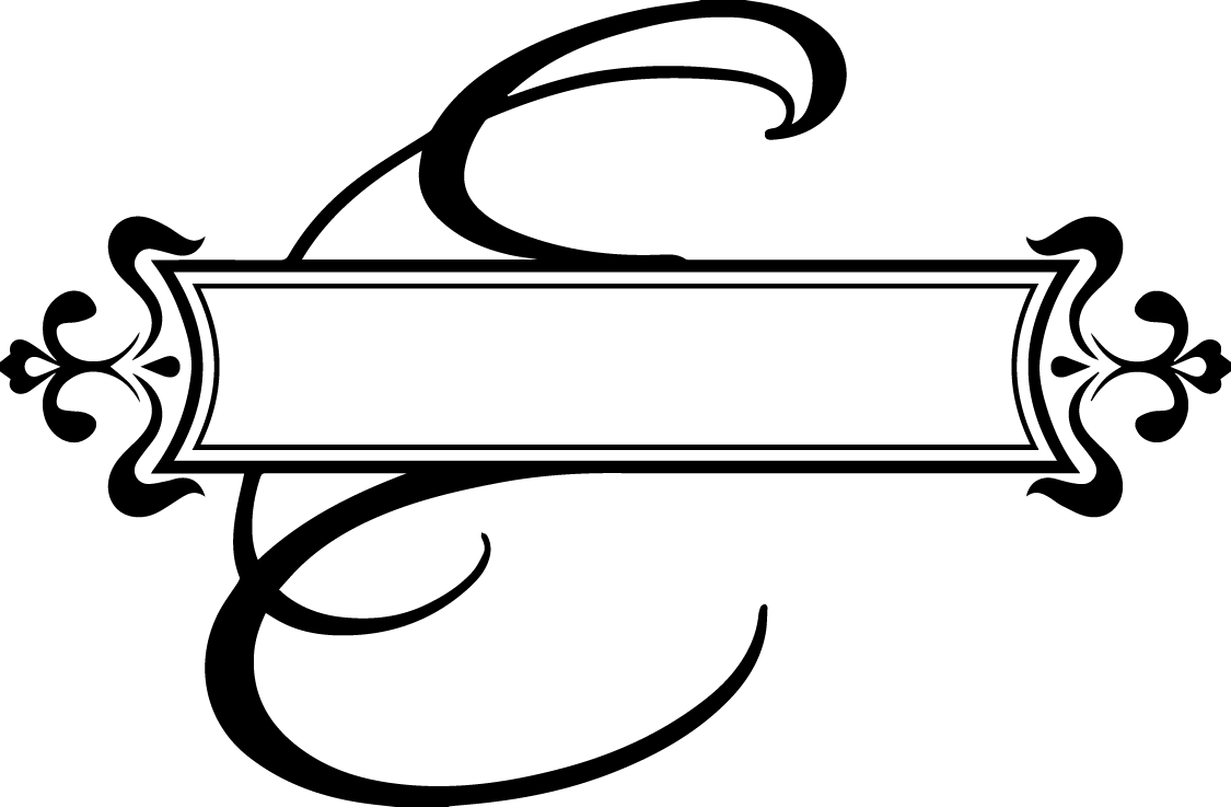 1 1/8 Fancy Black Old English Alphabet Letter E Embroidered - Wedding Invitation Letter - Free Transparent PNG Clipart Images Download. - Transparent PNG Free Download