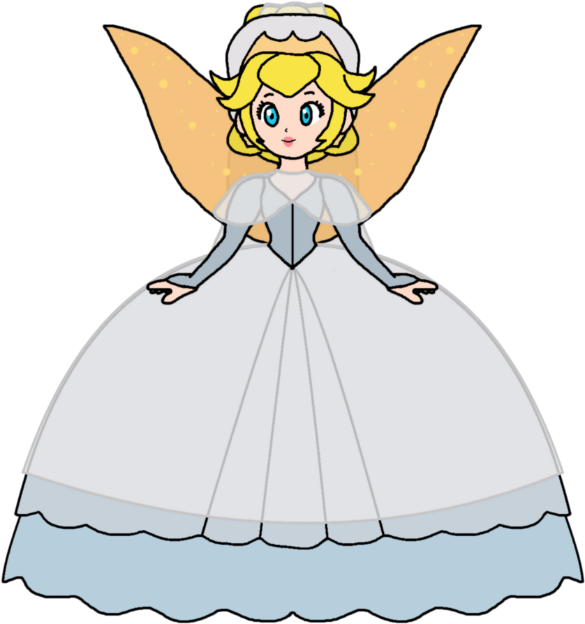 Thumbelina By Katlime - Princess Peach Wedding Dress - Free Transparent PNG Clipart Images Download. - Transparent PNG Free Download