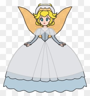 Thumbelina By Katlime - Princess Peach Wedding Dress - Free Transparent PNG Clipart Images Download. - Transparent PNG Free Download