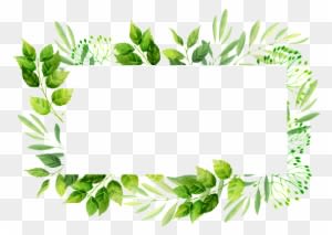 Rectangular Leaf Frame Png Transparent Material - Wedding Leaves Border - Free Transparent PNG Clipart Images Download. - Transparent PNG Free Download