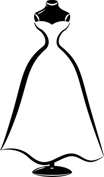 Wedding Dress Stamp - Wedding Dress - Free Transparent PNG Clipart Images Download. - Transparent PNG Free Download