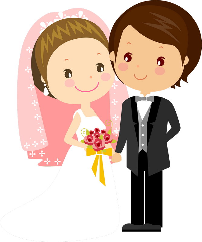 Imágenes De Novios En Caricatura - Card Wedding Invitation Cute - Free Transparent PNG Clipart Images Download. - Transparent PNG Free Download