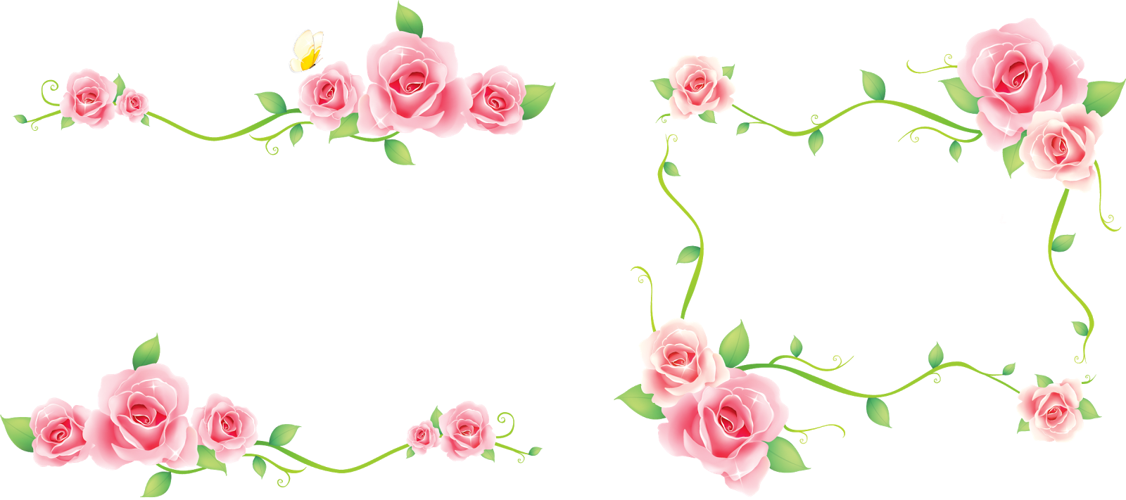 Floral, Cantos, Clipart, Png, Desenho, Transparente, - Frame Wedding - Free Transparent PNG Clipart Images Download. - Transparent PNG Free Download