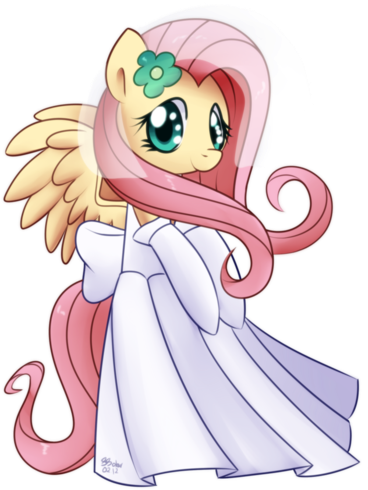 My Little Pony Friendship Is Magic Wallpaper Possibly - My Little Pony Fluttershy Wedding Dress - Free Transparent PNG Clipart Images Download. - Transparent PNG Free Download