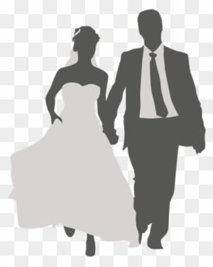Wedding Couple Walking Silhouette 2 Transparent Png - Wedding Man And Woman Png - Free Transparent PNG Clipart Images Download. - Transparent PNG Free Download
