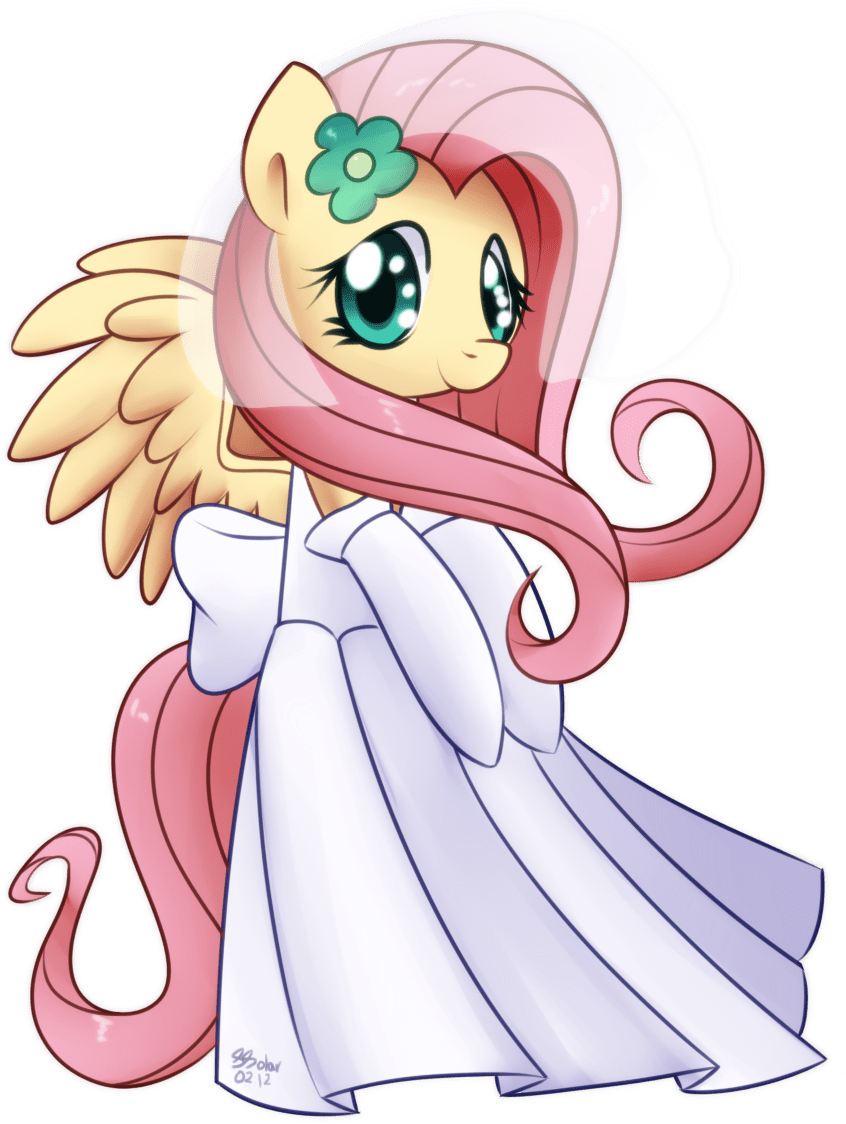 My Little Pony Fluttershy Wedding Dress - Free Transparent PNG Clipart Images Download. - Transparent PNG Free Download