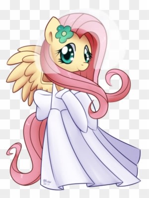 My Little Pony Fluttershy Wedding Dress - Free Transparent PNG Clipart Images Download. - Transparent PNG Free Download