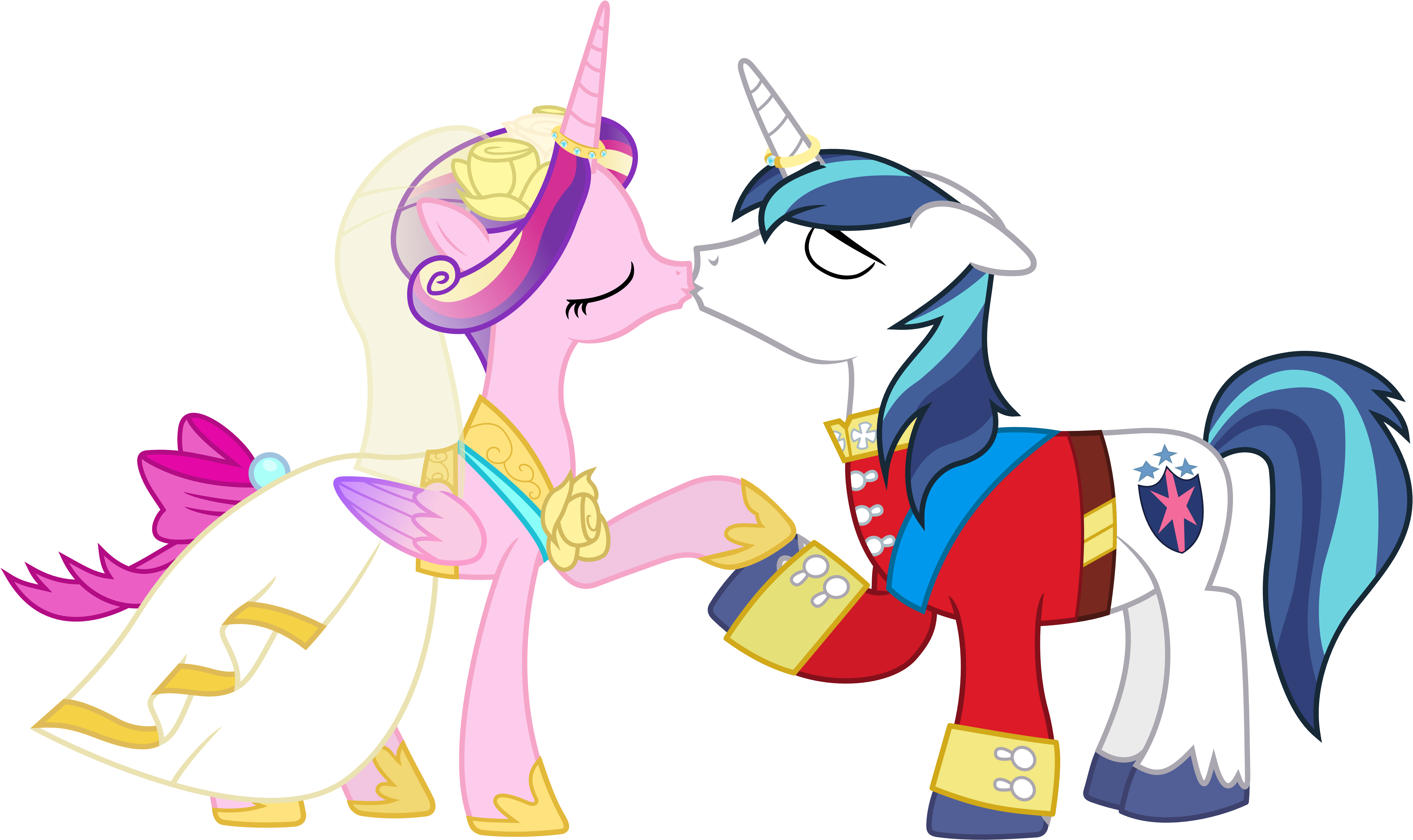My Little Pony Cadence And Shining Armor Wedding - Mlp Princess Cadence Wedding - Free Transparent PNG Clipart Images Download. - Transparent PNG Free Download