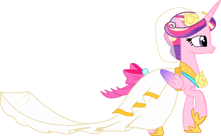 Princess Cadance In Wedding Dress By A01421 - My Little Pony Princess Cadence Wedding Dress - Free Transparent PNG Clipart Images Download. - Transparent PNG Free Download