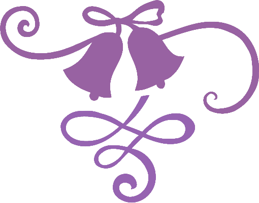 Arrival Of The Bride - Wedding Bells Clipart Purple - Free Transparent PNG Clipart Images Download. - Transparent PNG Free Download