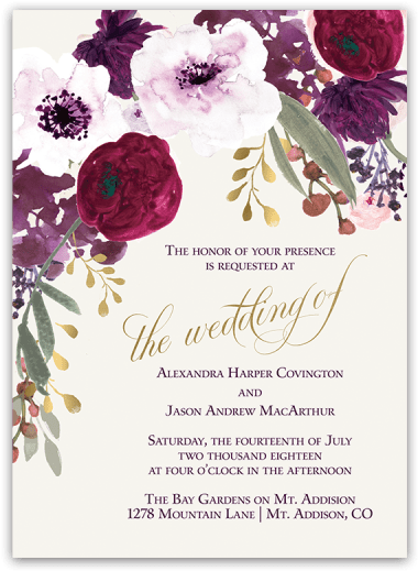 Flower Wedding Invitation Png - Free Transparent PNG Clipart Images Download. - Transparent PNG Free Download