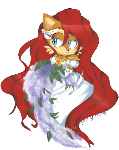 This Was A Practice Of Drawing Sally And Digital Art - Sonic And Sally Wedding - Free Transparent PNG Clipart Images Download. - Transparent PNG Free Download