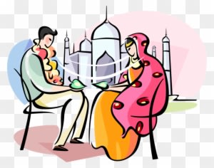 Vector Illustration Of Bengali Marriage Bride And Groom - Wedding - Free Transparent PNG Clipart Images Download. - Transparent PNG Free Download