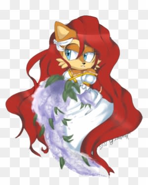 This Was A Practice Of Drawing Sally And Digital Art - Sonic And Sally Wedding - Free Transparent PNG Clipart Images Download. - Transparent PNG Free Download