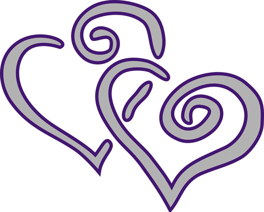Collection Of Line Heart Cliparts - Happy Silver Wedding Anniversary - Free Transparent PNG Clipart Images Download. - Transparent PNG Free Download