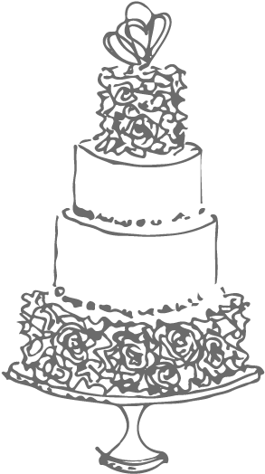 Drawn Wedding Cake Line Drawing - Wedding Cake Sketch - Free Transparent PNG Clipart Images Download. - Transparent PNG Free Download